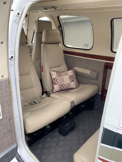 photo of Beechcraft Baron interior forward